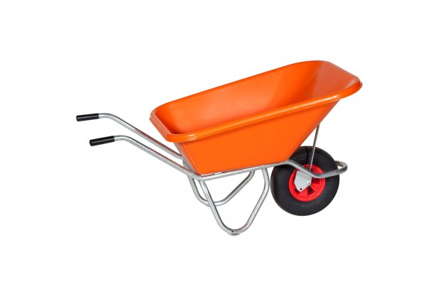 Einradkarre Schubkarre PE 215-1 Kunststoff orange